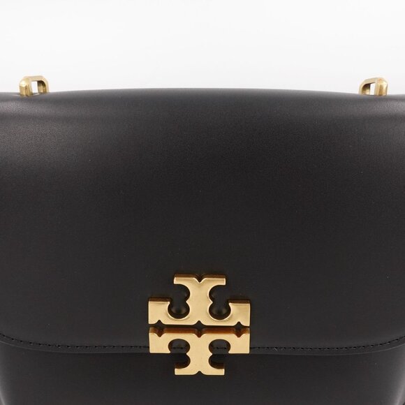 Tory Burch Eleanor Slim Saddlebag Black OS - Picture 13 of 16